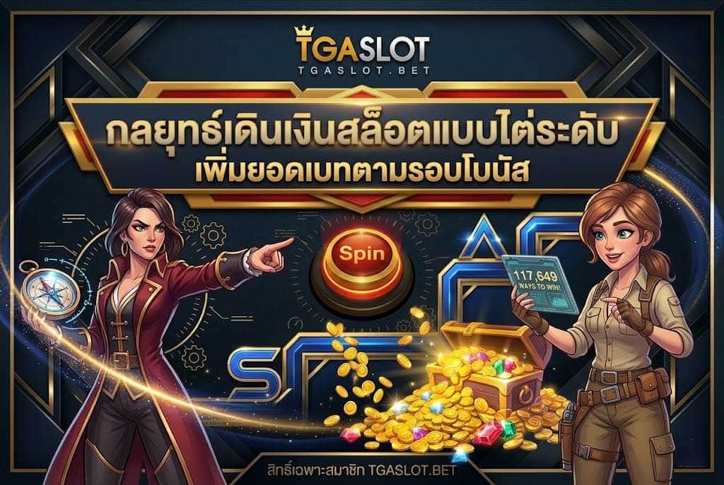กลยุทธ์เดินเงินสล็อตแบบไต่ระดับ เพิ่มยอดเบทตามรอบโบนัส TGASLOT